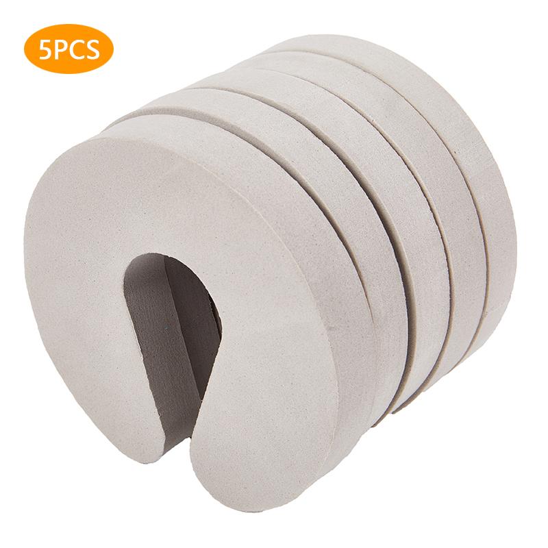 

Безопасность пальцев Мягкий пенный дверной стопор Замки Защита детей Eva Форма C серый