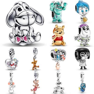 Copper Cartoon Animal Fish,Tiger,Pig Bead Pendant Suitable For European Original Bracelet Diy Accessories Exquisite Jewelry