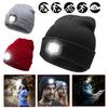 Unisex Beanie LED Flashlight Hat Warm Comfortable Woolen Yarn LED Hat with Light for Outdoor