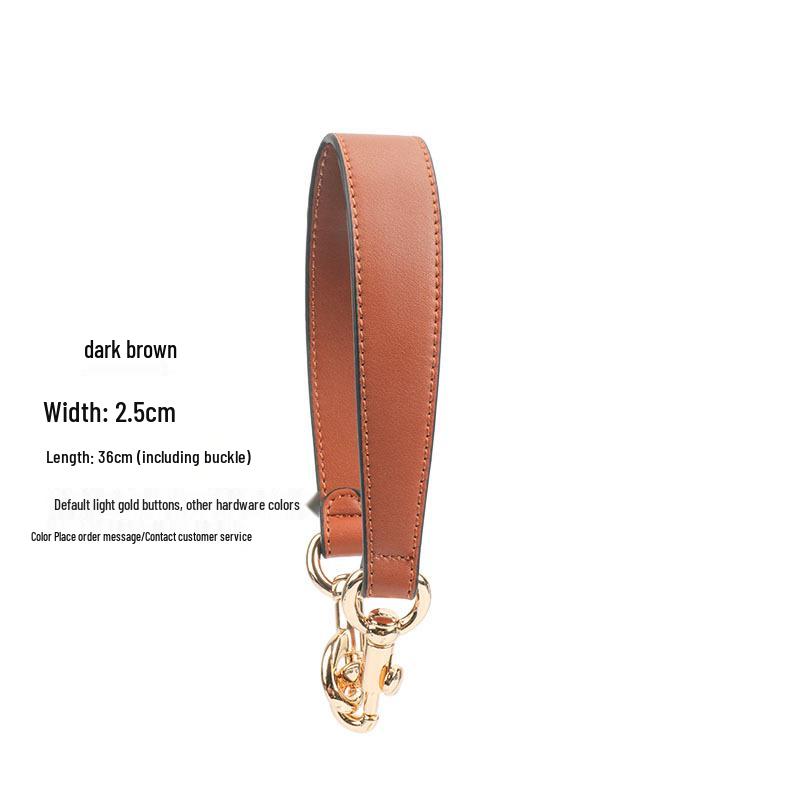 Black PU Handbag Replacement Strap: Women's Underarm Bag, Short Single Shoulder Handle, Trendy Plain Design