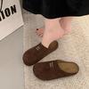[Ushilai] French retro baotou one-pedal women's spring 2025 new outer wear casual versatile slippers