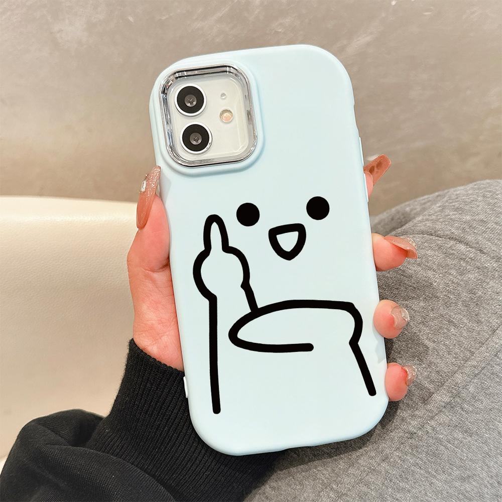 Für OPPO A16 A38 A57 A58 A74 A78 A98 Reno8T Reno13F Realme C25S C53 C65 Cartoon Schwarze Katze Silberner Rand Weiche Flüssigsilikon Schutzhülle