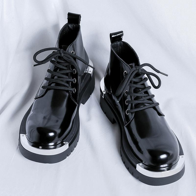 Leather Shoes For Man Platform Genuine Leather Big Size Shoes High Quality Designer Formal Platform Casual Shoes Outdoor