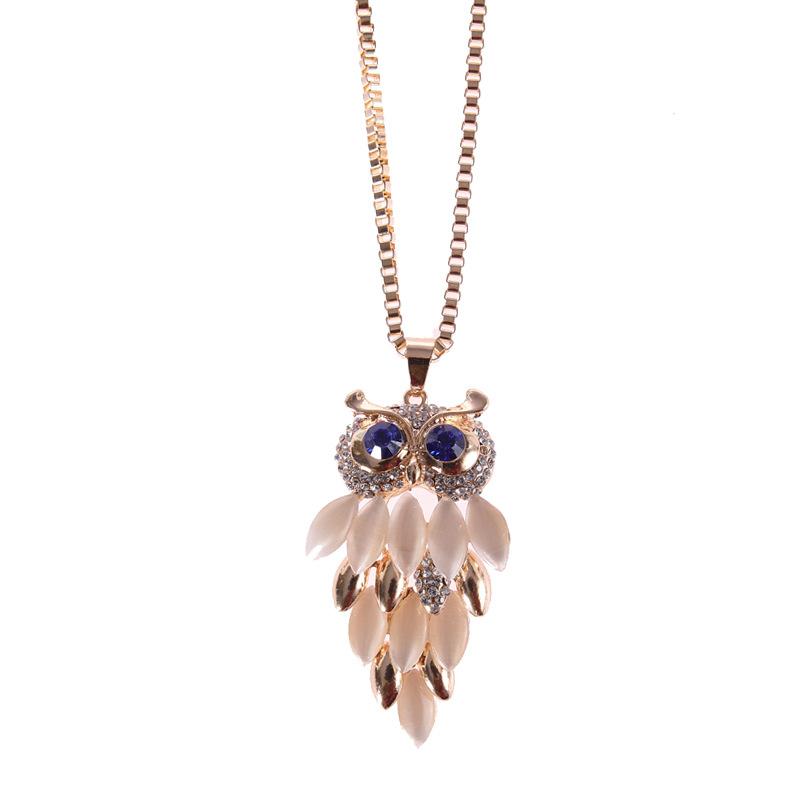 European And American Owl Sweater Chain Women S European And American Simple Necklace Pendant Clothing Gifts