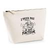 Toiletry Bag - PLANETEE - « I Can't Minimalist » Collection - Beige - 100% Cotton - 3 L, Metal Zip