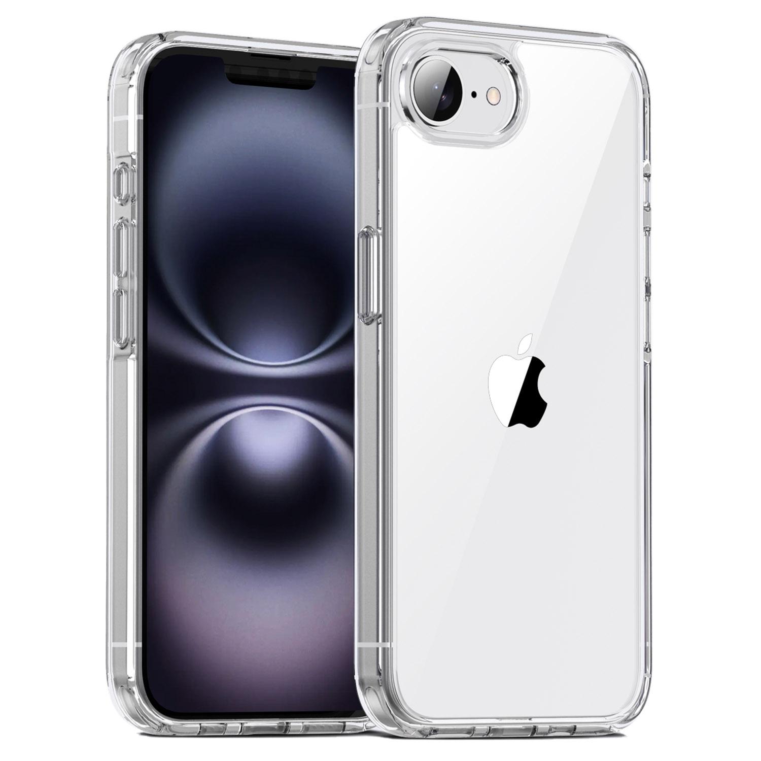

For iPhone 16e Case PC+TPU Clear Anti Drop Phone Back Cover Transparent