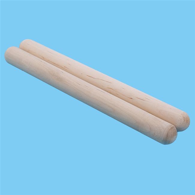 Wooden Rhythm Rod Stick Kindergarten Teaching Learning Education Tools Kids Toys Musical Instrument