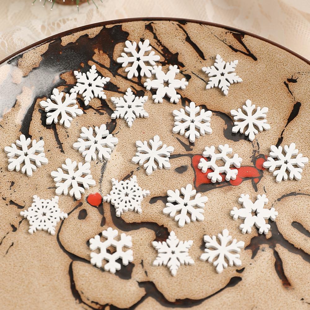 50Pcs Snowflake Christmas Decoration DIY Hanging Christmas Tree Accessories Party Table Home Decor New Year Winter Navidad Gifts