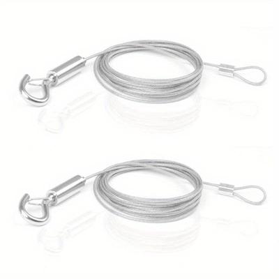 20kg Heavy Duty Stainless Steel Suspension Wire Picture Frame Hanging Rope Barbecue Lanyard Bearing Capacity