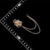 Vintage Beauty Lady Head Crown Brooches Fashion Jewelry Luxury Trendy Host Stage Male Suit Collar Pin Tassel Chain Accessories