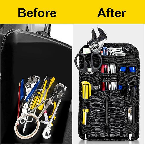 PSLER Saddlebag Organizers, Internal Saddle bags Small Tools Organizer Bags for Vehicle Motorcycle Bike 2 Packs