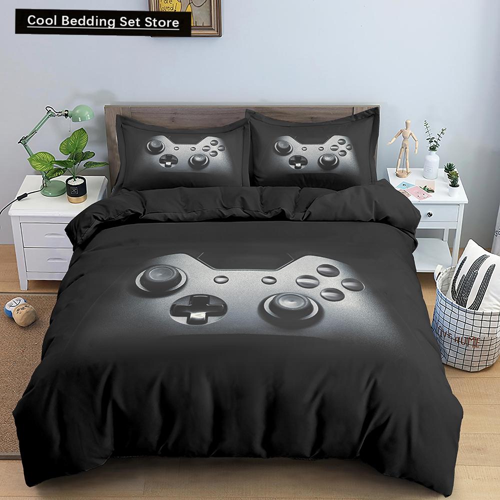 Game Bedding Set Soft Duvet Cover Set Comforter Bedding Quilt Cover with Pillowcase Kid Bedding Set 2/3pcs Polyester Quilt Cover