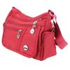 Women Waterproof Nylon Messenger Bag Fashionable Plain Color   Large Capacity Shoulder Bag