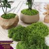 Mossa Silkesgarn Bonsai Grön Dekor - Konstgjord Trådig Mossa för DIY Landskapsarkitektur