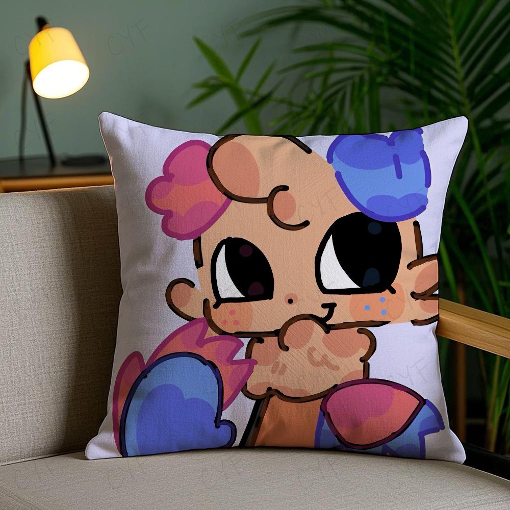 Kissenbezug von Game Dandys World, milbenabweisend, mit unsichtbarem Reißverschluss, seidig-kurzplüschig, ideal für Sofakissen