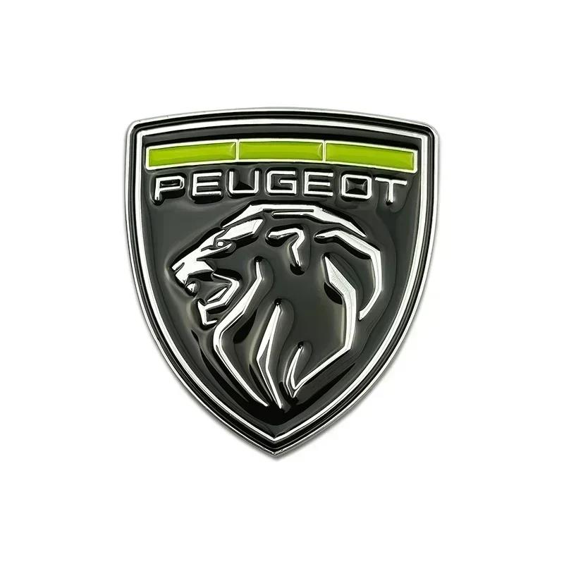 6.2x6cm Metal Car Fender Side Emblem Rear Trunk Badge Sticker for Peugeot 206 207 208 301 508 308 407 5008 2008 4008 ZI 106 107 108