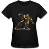 DONVAN Damen Transformers Bumblebee T-Shirt L Schwarz