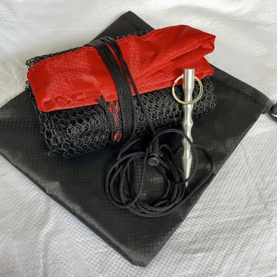 1Pc/1 Set Portable Drawstring Fishing Net Heavy Duty Fish Locating Catching Guard Net Fishing Protection Collection Mesh Bag Storage Netting Basket
