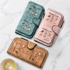 Six Things I Do With My Cat In My Free Time Printed Long Wallet Multifunctional Portable Coin Purse With Clasp Large Capacity Daily Commuting Clutch