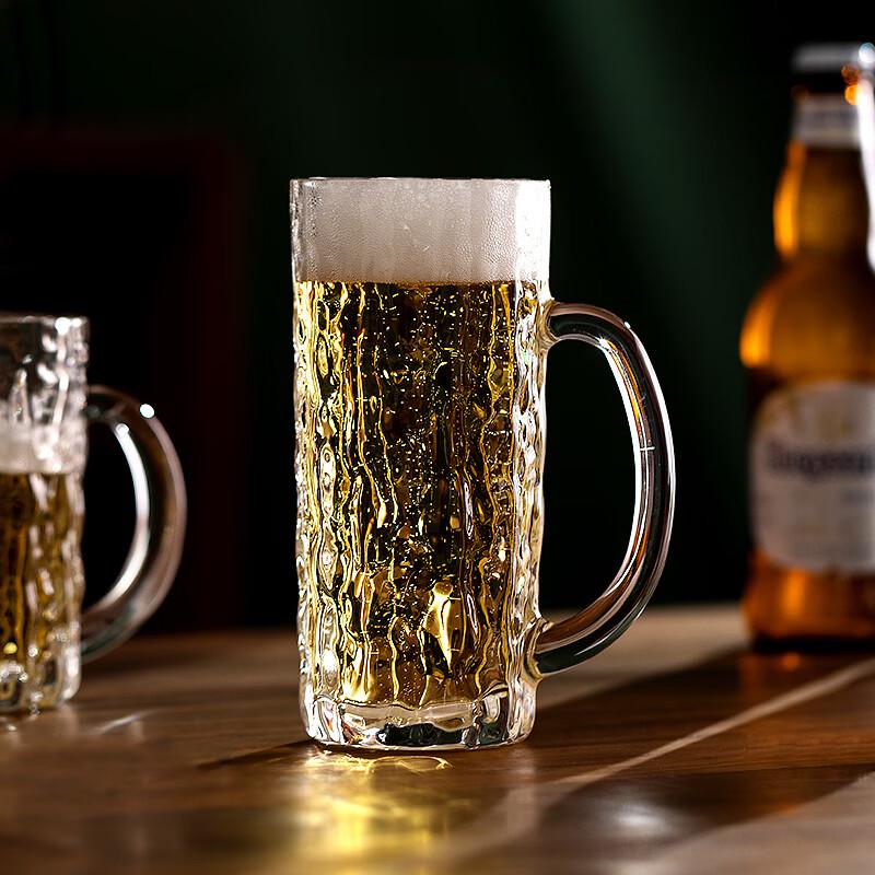 TOYO-SASAKI Glass 445ml Beer Mug with Handle