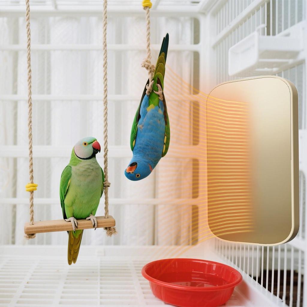Pet Heating Pad Heated Bird Perch Parrot Cage Heater Bird Perch Stand Terrarium Accessories For Hammock Aviary Indoor Travel