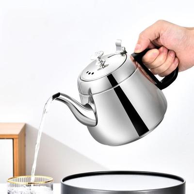 Stainless Steel Teapot Hot Water Teapot for Drinks Milk Tea Water Stove Stovetop Coffee Kettle for Camping Kitchen 1.2L/1.5L/2L