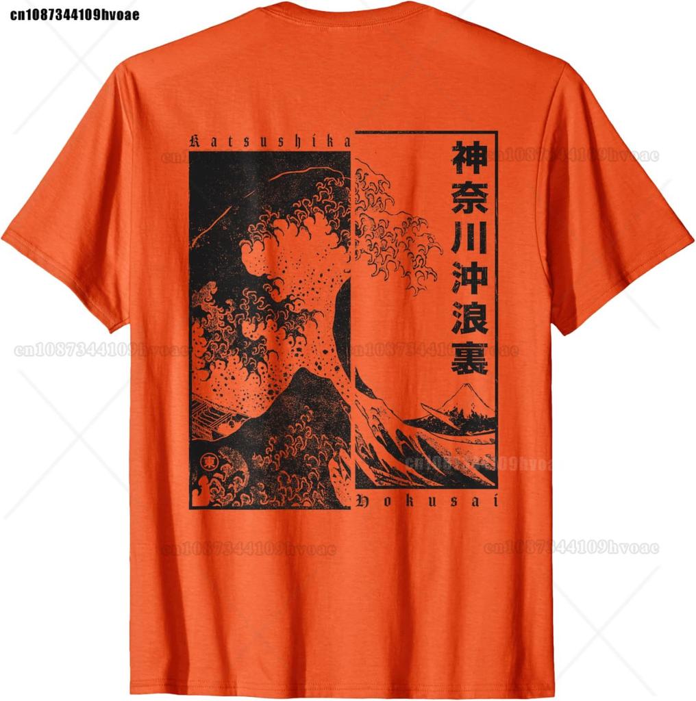 Unisexs Hokusai Great Wave Off Kanagawa Japanese Aesthetic T-Shirt