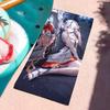 1pc Soft Waterproof Wuthering Waves Camellya Towel Quick Dry Soft Yoga Swimming Fitness Mountain Climbing Large Beach Towels