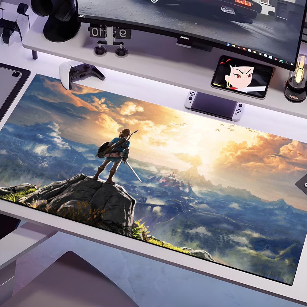 

The Legend-D Of ZeldaES-S S-Link Mouse Pad Multiple Sizes Large Square Computer Office Game Table Mats Rubber Anti-slip Mousepad 600x300x2mm