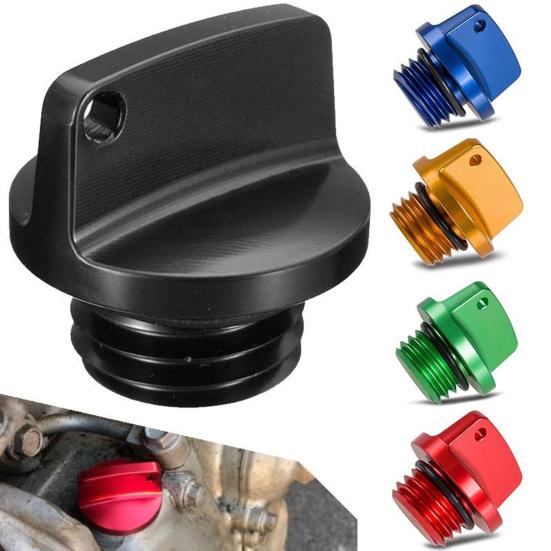 Universal Engine to Oil Filler Cap Motorcycle Install Screw Cover Valve
