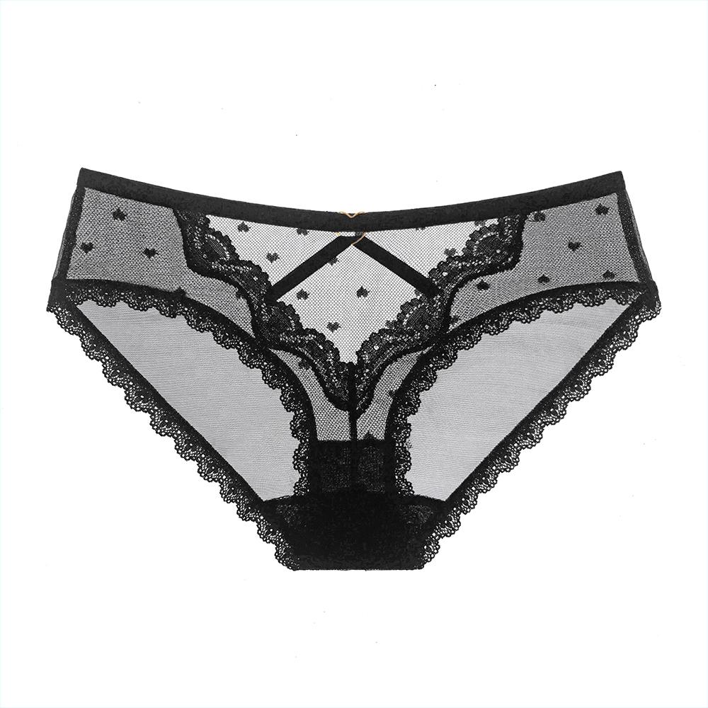 Female Hollow Thongs Underwear Transparent Panties Lingerie Sexy Lace G-strings Luxury Women's Exotic Briefs Low Waist T-pants