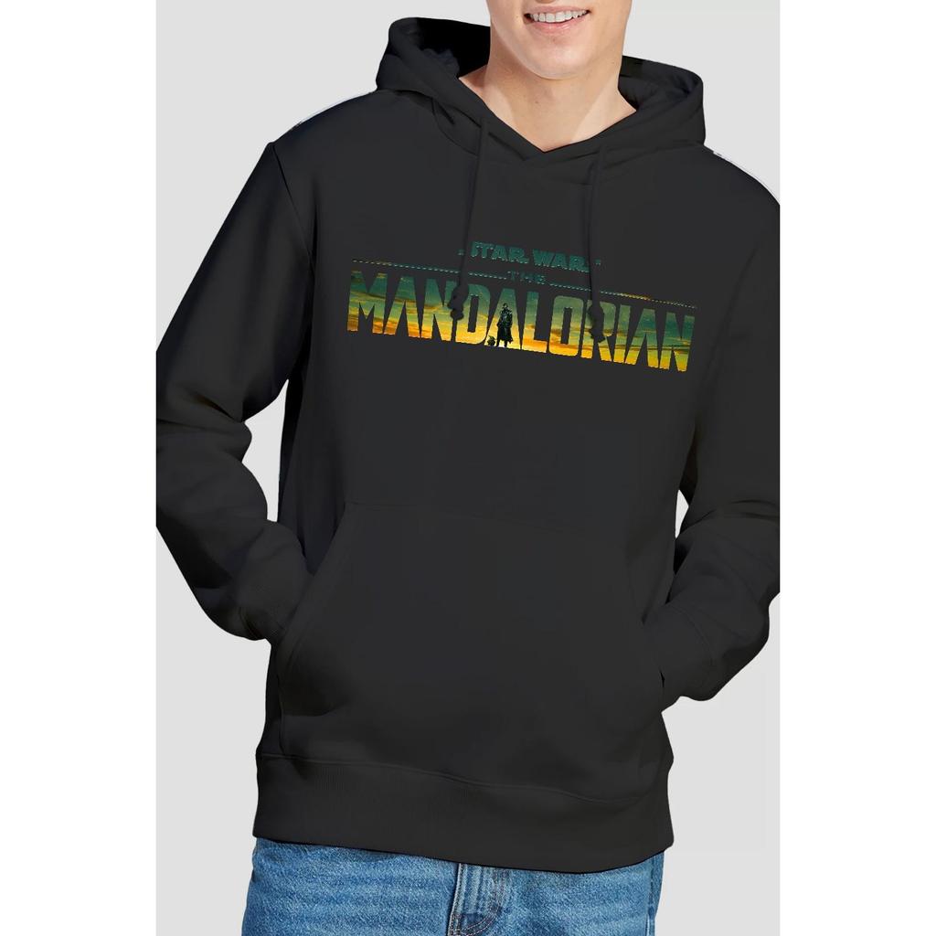 Star Wars: The Mandalorian Mens Landscape Logo Hoodie
