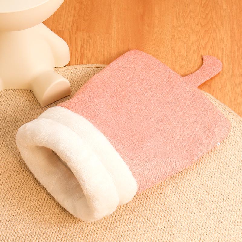 

Уютная длинноворсовая кровать для питомцев - Изолированная, не прилипающая шерсть, ветрозащитный коврик для кошек и собак M Size [Under 3 kg]