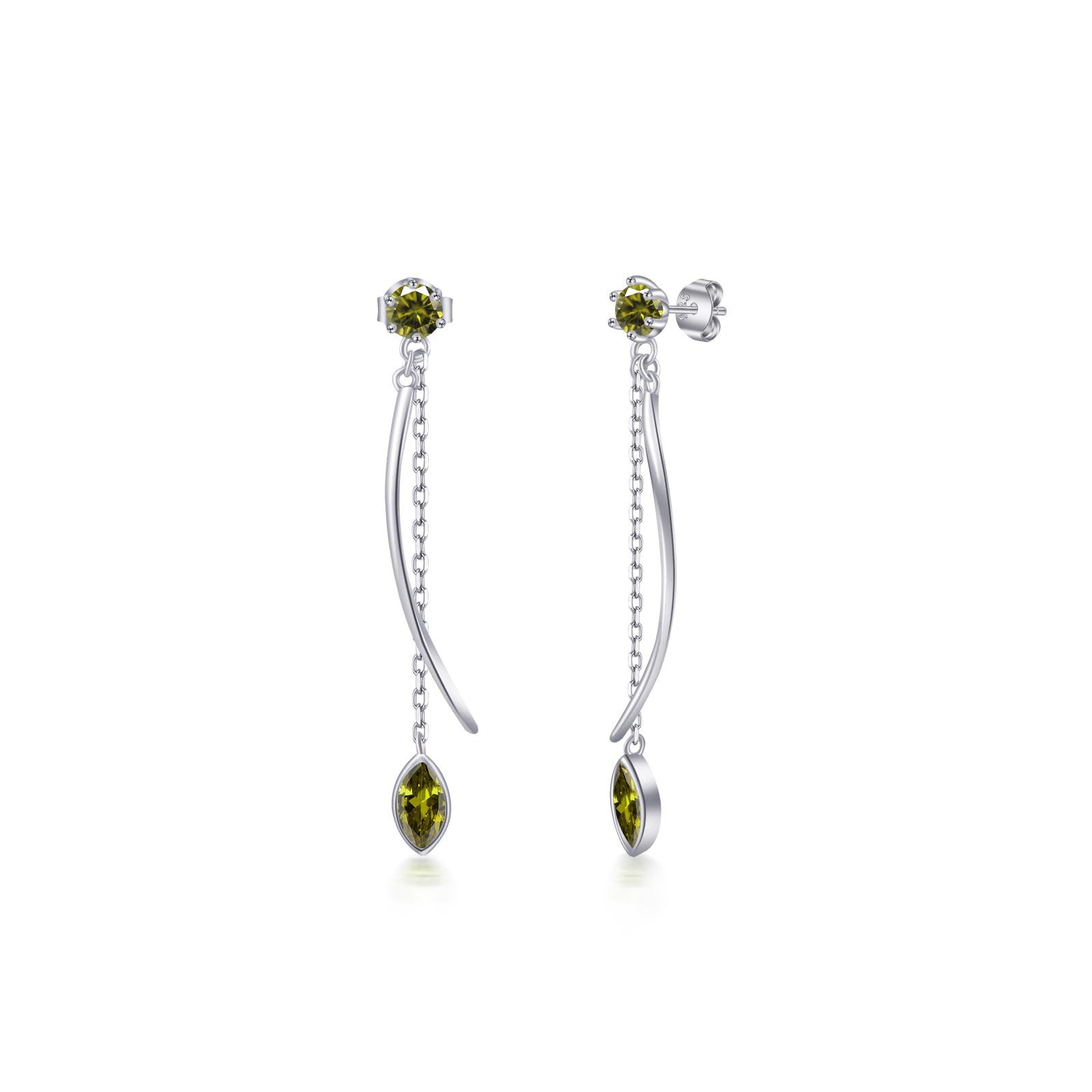 

Peridot Earrings for For August Allergy Dangling Can Be Worn All the For Everyday Birthday Gift for Girlfriend FH.bird Women, Popular, Dangling,