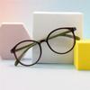 4PCS Round Non-Prescription Reading Glasses - Cute Full Rim PC Frame with Clear Polycarbonate Lenses