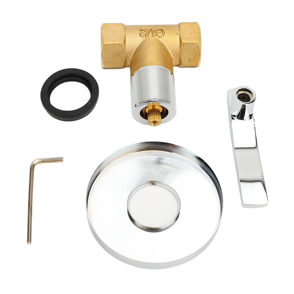 1 2 Angle Valve Copper Leakage Proof Concealed Installation Water Stop Valve for Kitchen Bathroom