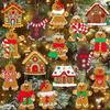 16/32 Stück Weihnachten Holzanhänger Lebkuchenmann Weihnachtsbaum Hängende Ornamente Heimparty Weihnachtsdeko Navidad Neujahrsgeschenke