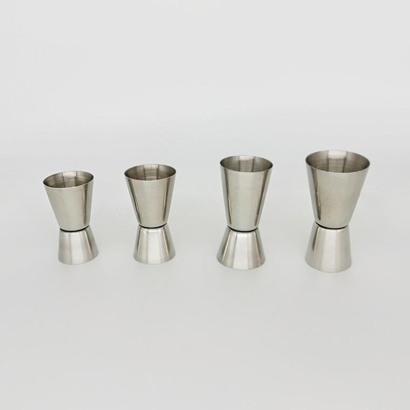 304 Stainless Steel Double-Ended Cocktail Measuring Cup (15/30ml Oz) With Rolled Edge 30/60ml Measuring Glass