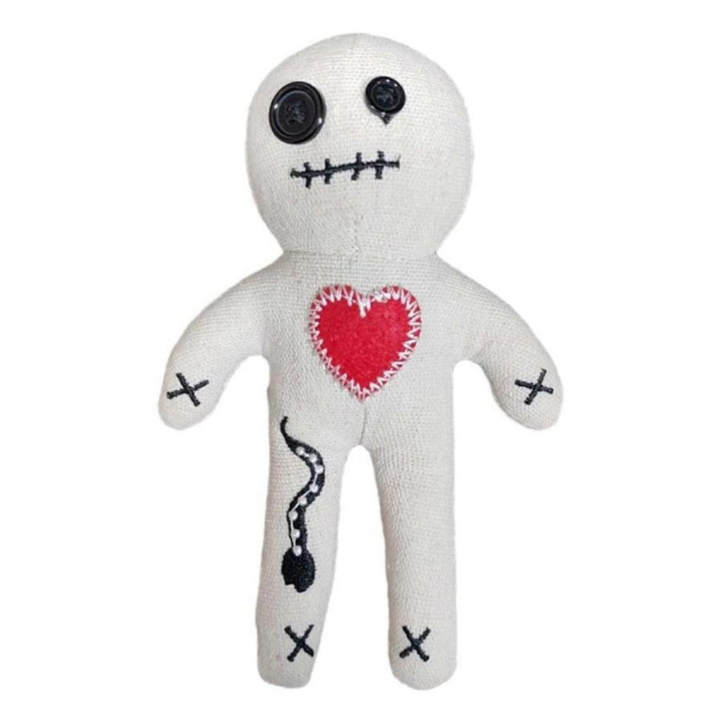 Voodoo-Puppe Kreatives Cartoon-Stofftier Halloween Voodoo-Puppe Niedliche Stoffpuppe Geschenke für Kinder Erwachsenezz55
