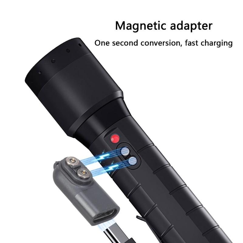 Chargeur Magnétique USB C Compact pour P6R H7R H15R P18R H19R Adaptateurs d'Alimentation avec Connexion Sécurisée pour Utilisation Extérieure et en Voiture