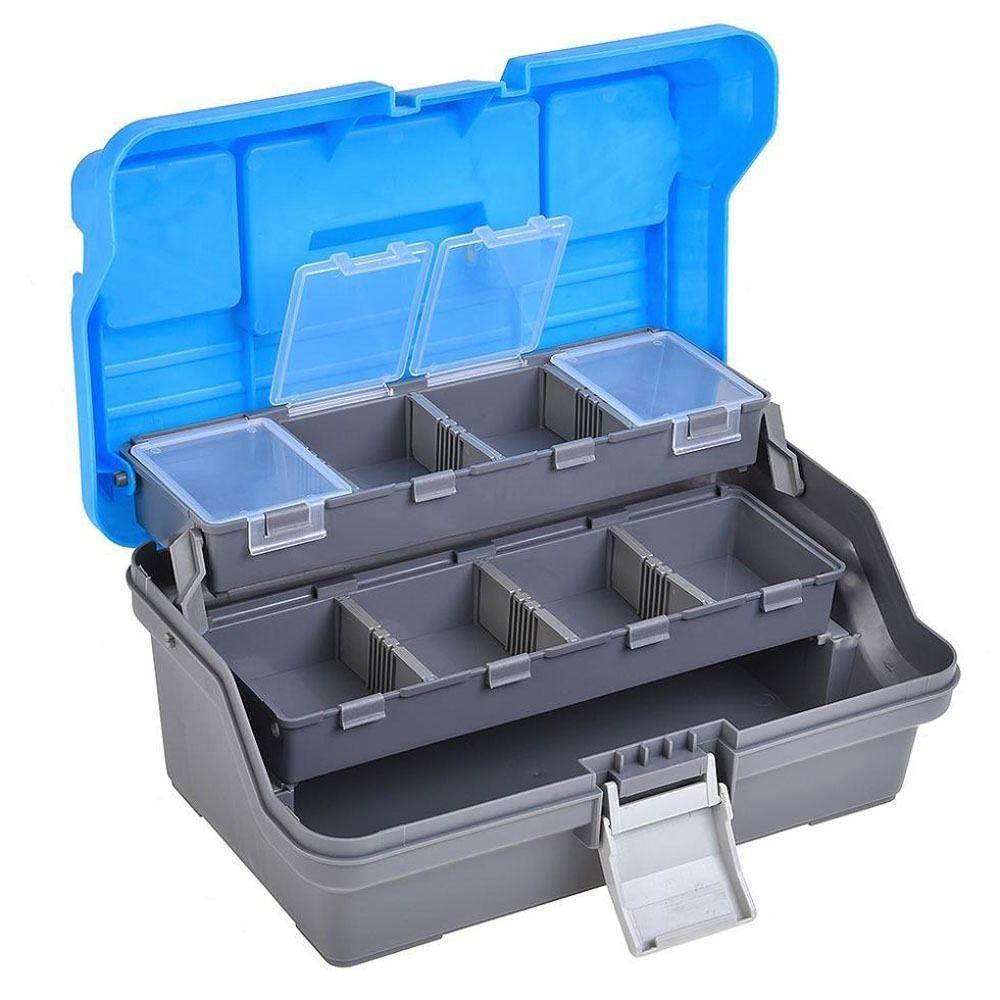 Large Capacity Fishing Tackle Box With Handle Hardware Storage Box Fishing Gear Box  Outdoor Sports