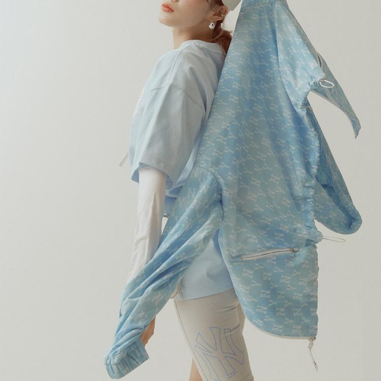 New MLB Old Flower Jackets Women's Blue 31JPW3131-50U