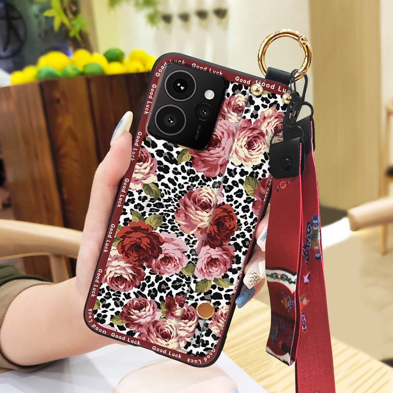 Anti-dust Silicone Phone Case For Nokia HMD Skyline Wrist Strap Durable Ring Kickstand Protective Fashion Back Cover