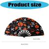 Portable 33cm Plastic Kung Fu Fan Themed Party Accessory Halloween Decoration Durable Reusable