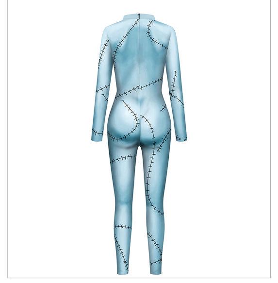 Halloweenský cosplay overal Sally vytištěný na 3D tiskárně