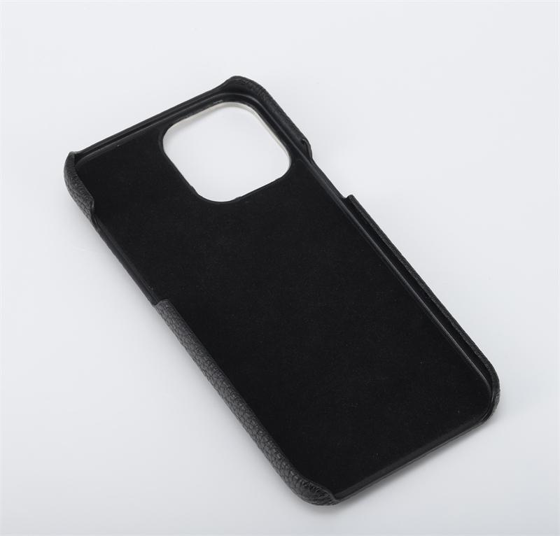 2023 Luxury Pebbled Leather Mobile Back Cover Phone Case With Credit Card Holder Finger Strap for Iphone 14 15 16 Plus Pro Max