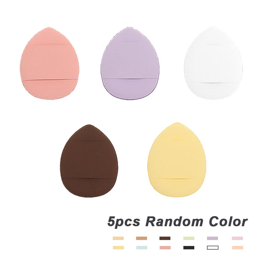 5 Stück/Box Mini Finger Puffs Foundation Kleine Luftkissen Puder Schwamm Gesicht Concealer BB Cream Kosmetikapplikator Make-up Werkzeuge