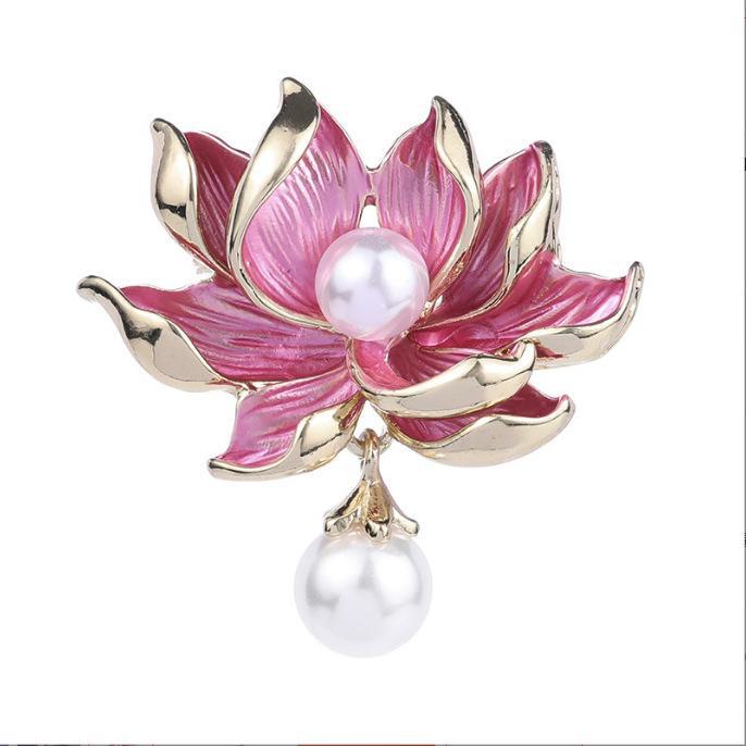 High-End Pearl & Rhinestone Butterfly Brooch for Women's Fashion Suits and Scarves