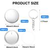 100Pieces Craft Keyrings Supplies with 100Pcs 58mm Button Badge for Making Key Holder Keychains Bag Luggage Decoration