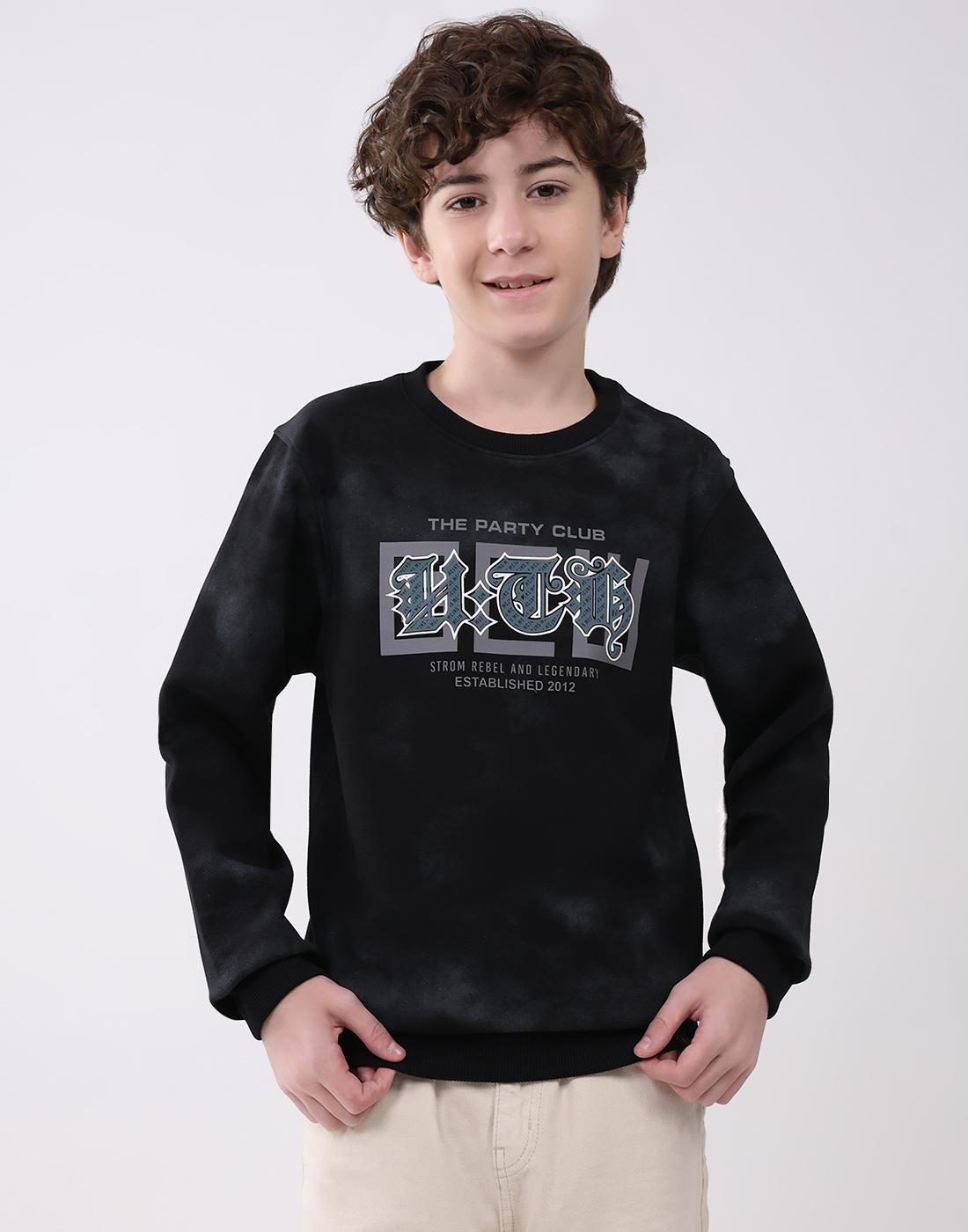 

Monte Carlo Boys Round Neck Full Sleeve Sweatshirt 4-5 Years чорний